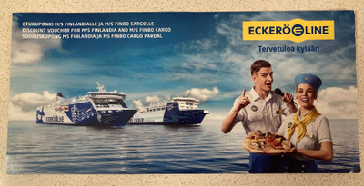 Eckerö etukuponki MS Finladialle ja MS Finbo Cargolle