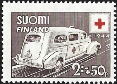 1944 Punainen Risti 2 mk + 50 p **  LaPe 279