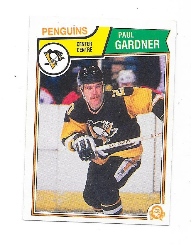 1983-84 OPC #280 Paul Gardner Pittsburgh Penguins
