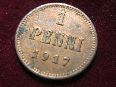 1 penni 1917
