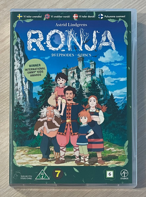 Ronja Ryövärintytär (6DVD) puhuttu suomeksi (UUSI)