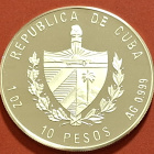 Kuuba, 1 oz 999 hopeaa 1993. Fidel Castro. Harvinainen (KD7) - pikkukuva 2
