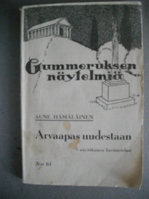 Aune Hämäläinen: Arvaapas uudestaan (17.3)