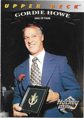 92-93 Upper Deck Gordie Howe Heroes #24of27 Hall Of Famer