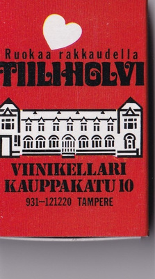 Tampere, Tiiliholvi, tulitikkuaski   e17