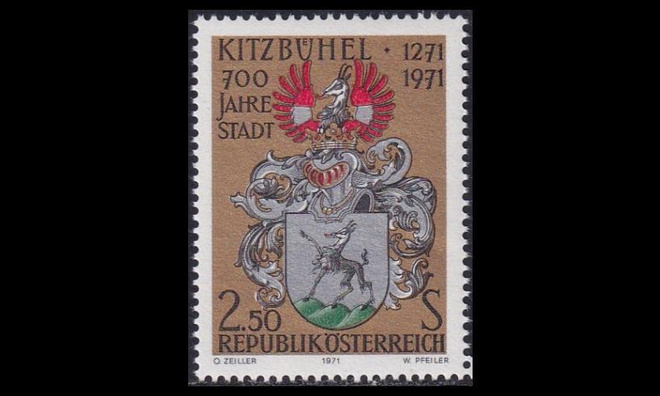 Itävalta 1366 ** Kitzbühelin kaupunki 700v (1971)