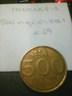 Indonesia 500 rupiah 2001, km#59