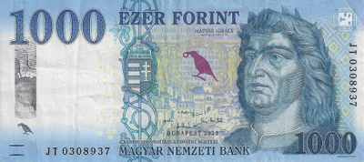 HUNGARY 1000 FORINT 2024. VF (Very Fine)