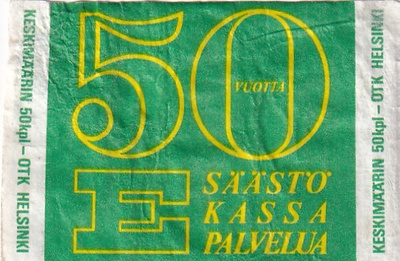 50 E säästö kassa palvelua  , s73