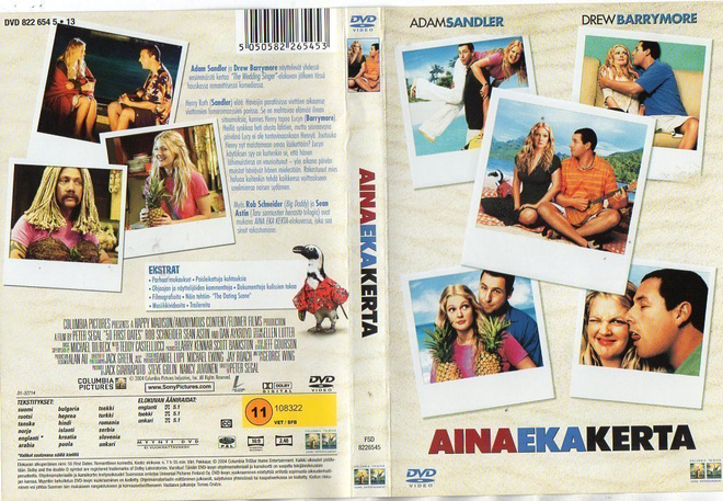 Aina Eka Kerta	(5 827)	k	-FI-	DVD	suomik.		adam sandler	2004