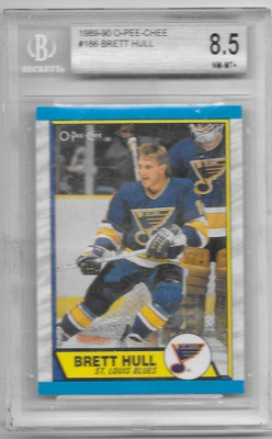 1989-90 OPC #186 Brett Hull St Louis Blues Becket PGA