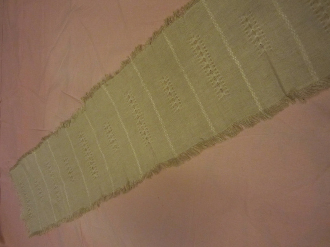 Vanha Beige Pöytäliina 24 x 96 cm