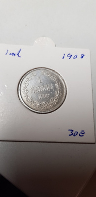 1 MK 1908  silver    kl 5-6