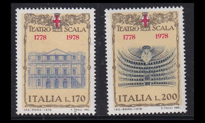 Italia 1598-9 ** Milanon Scala-teatteri 200v (1978)