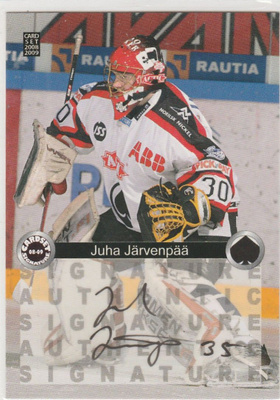 2008/09 Cardset Signature Juha Järvenpää, Ässät