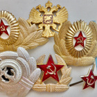 6 VANHAA Kokardia CCCP Venäjä KOMEAT - pikkukuva 1