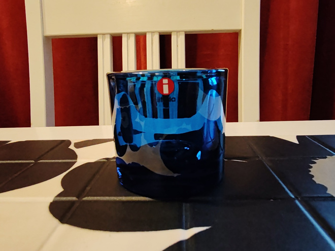 Iittala Kivi kynttilätuikku Siniturkoosi