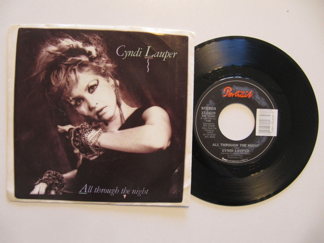 Cyndi Lauper – All Through The Night 7" sinkku