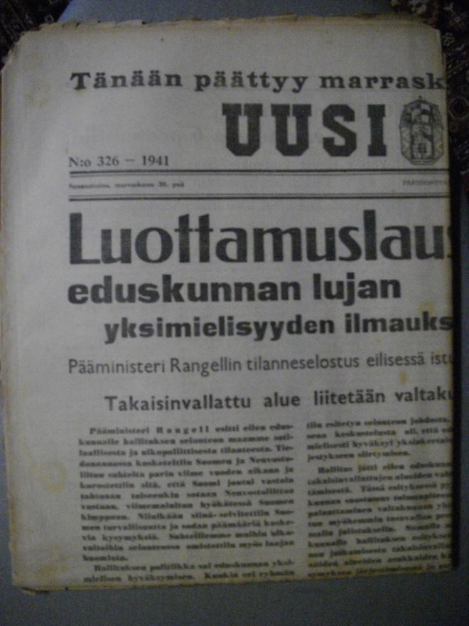 Uusi Suomi Nro 326/30.10.1941 (3.3)