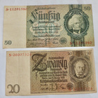 Saksa 20 mk 1929 + 50 mk 1933 - pikkukuva 1