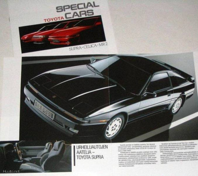 1987 Toyota Supra Celica MR2 esite - 12 sivua - suomalainen