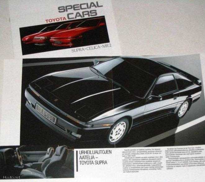 1987 Toyota Supra Celica MR2 esite - 12 sivua - suomalainen