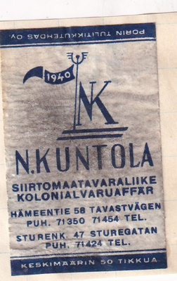 N. Kuntola, Hämeentie 58, Sturenk. 47  7/16