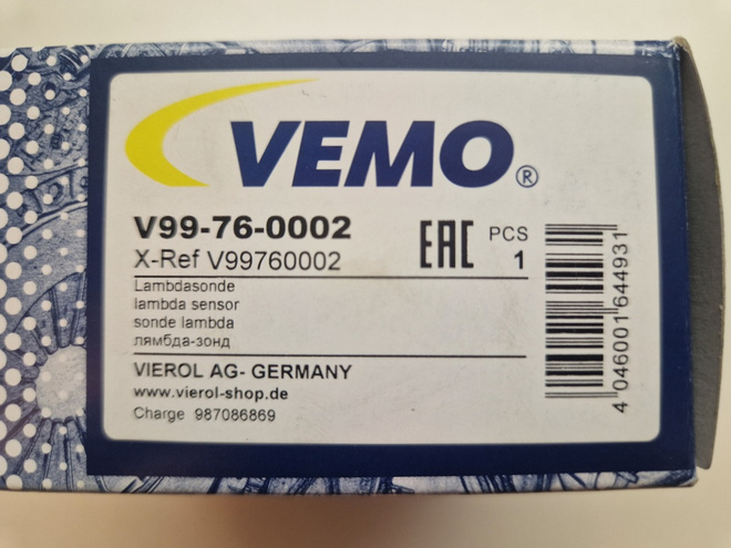VEMO V99-76-0002 Lambdatunnistin