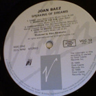 JOAN BAEZ :: SPEAKING OF DREAMS :: VINYYLI LP 1989 - pikkukuva 4