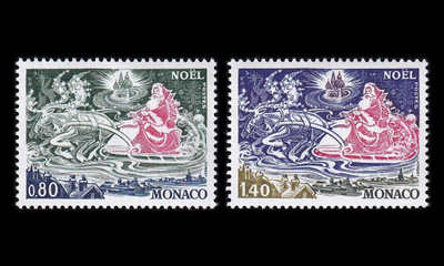 Monaco 1288-9 ** Joulu (1977)