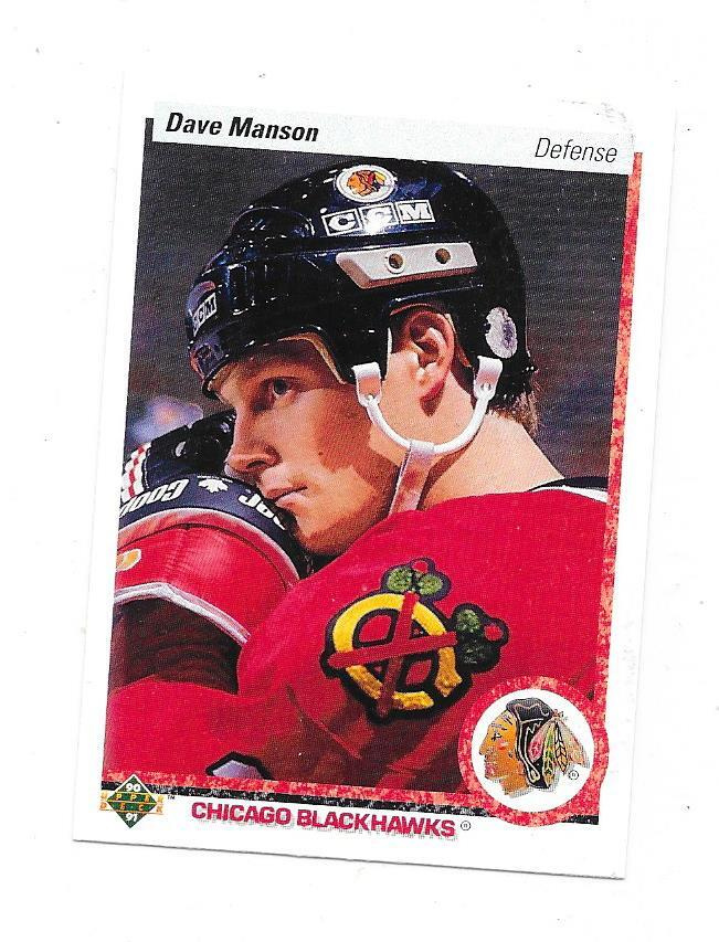 1990-91 Upper Deck #85 Dave Manson Chicago Blackhawks
