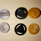 15-23mm nappi musta valkoinen harmaa puu - pikkukuva 4