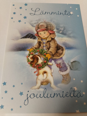 Joulu kortti, kulkematon.