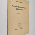 Harald Höffding : Persoonallisuusperiaate filosofiassa : ... - pikkukuva 1