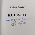 Raimo Tyyskä : Kulissit (signeerattu, tekijän omiste) - pikkukuva 3