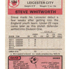Purkkakuva Jalkapallo n:o 124 STEVE WHITWORTH. Leicester - pikkukuva 2