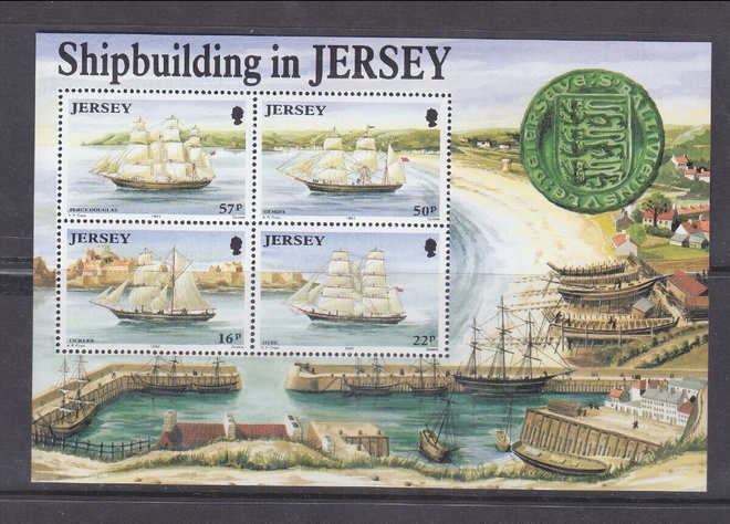Jersey 1992 purjelaivoja blokki