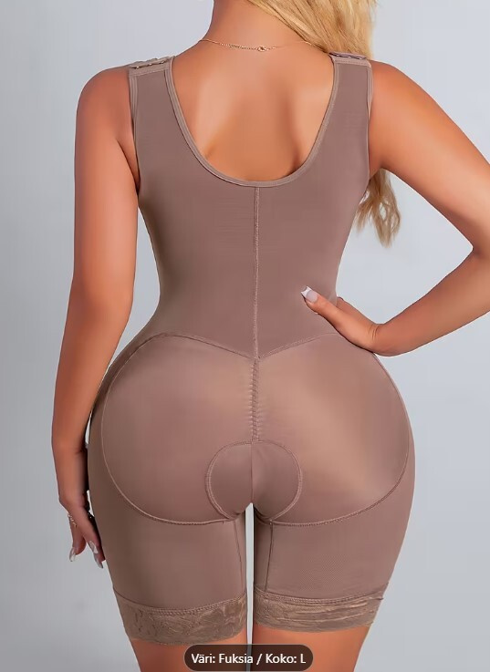 Muotoileva bodycon-asu fuksia lycra XL