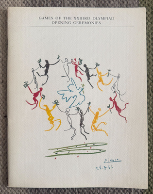 LOS ANGELES 1984 OLYMPICS OPENING CEREMONY PROGRAMME