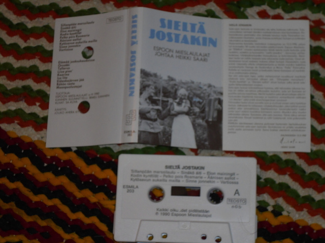 C-kasetti - ESPOON MIESLAULAJAT - Sieltä Jostakin - 1990 EX+