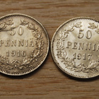 50 penniä 1916, 1917 Hopea, Nikolai II - pikkukuva 1