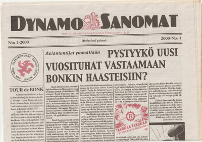 2 Dynamo Sanomat-lehteä ( Uusikaupunki) 2000 ja 2001
