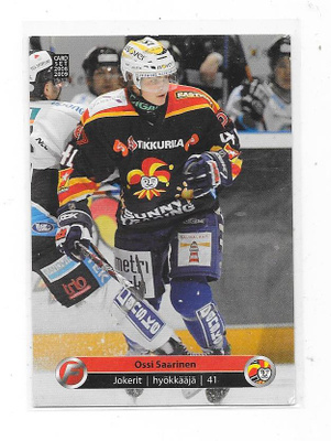 2008-09 Cardset #102 Ossi Saarinen , Jokerit