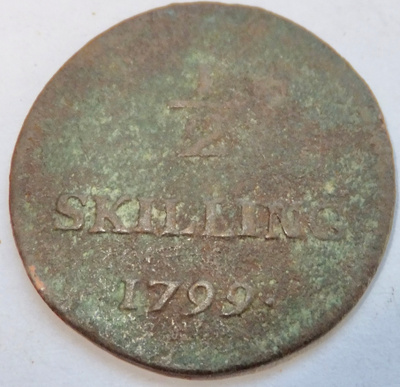 Ruotsi 1/2 skilling 1799