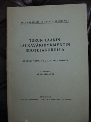 Turun läänin jalkaväkirykmentin ruotojakorulla. p.-36