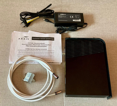 Testattu Arris TG2492s kaapelimodeemi 5G WiFi DOCSIS 3.0