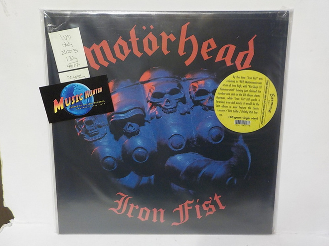 MOTÖRHEAD - IRON FIST UUSI LP 2003 italy press +
