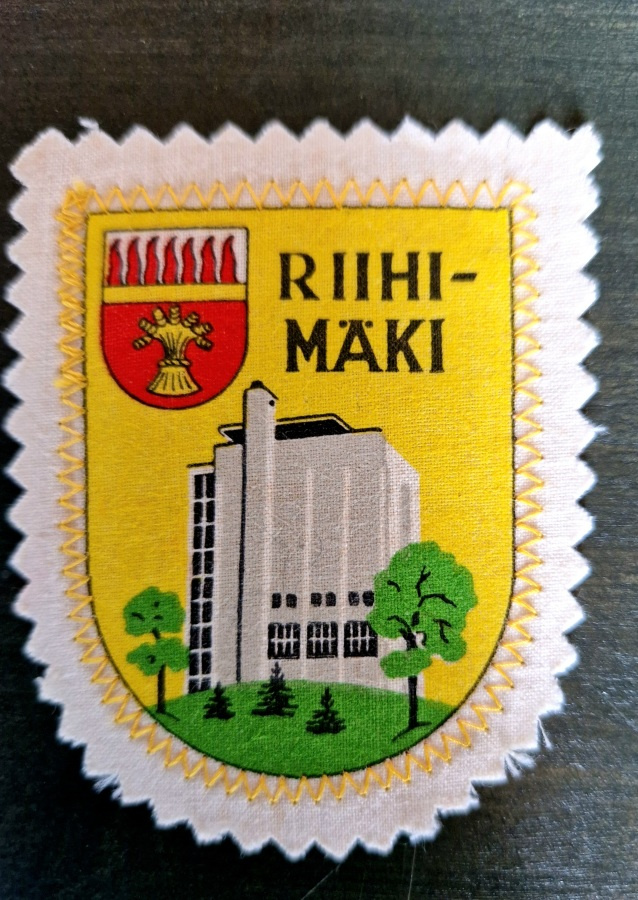 Riihimäki vintage kangasmerkki