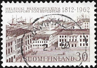 1962 Helsinki pääkaupunkina 150 v leimattu LaPe 547