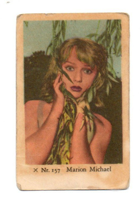 Purkkakuva X n:o 157 MARION MICHAEL.